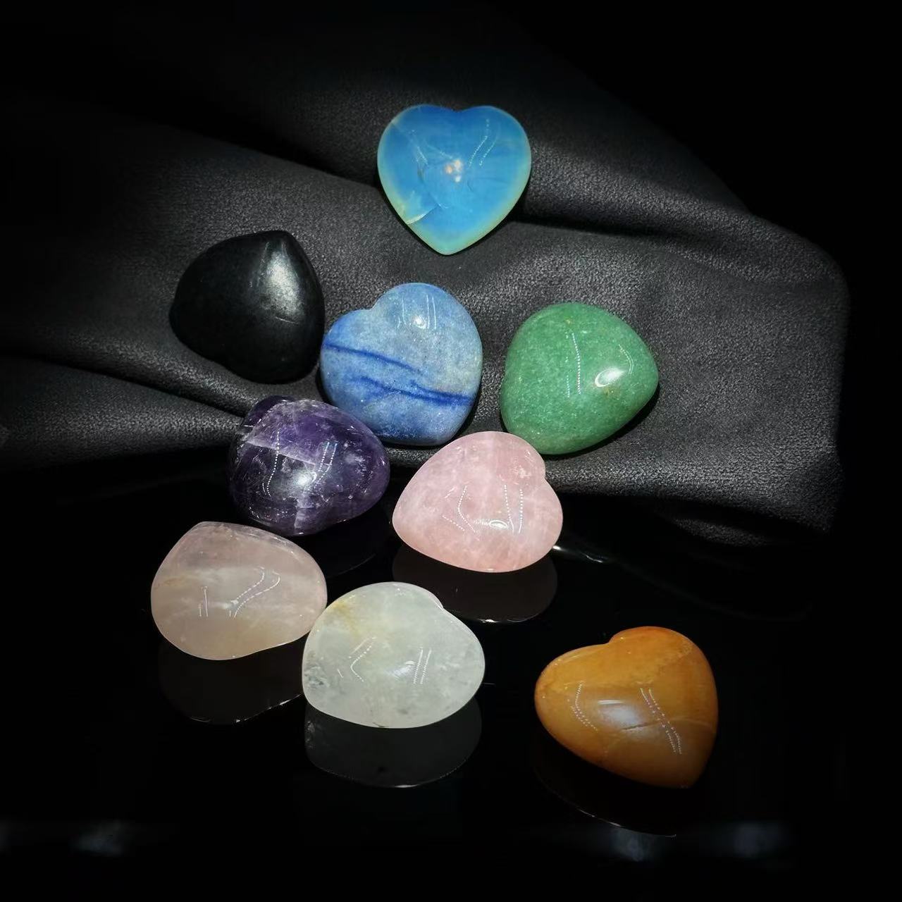 【缪老师严选】SJ1449  彩爱心摆件 多样性发其一