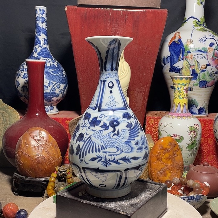 瓷片青花瓷器手工制作