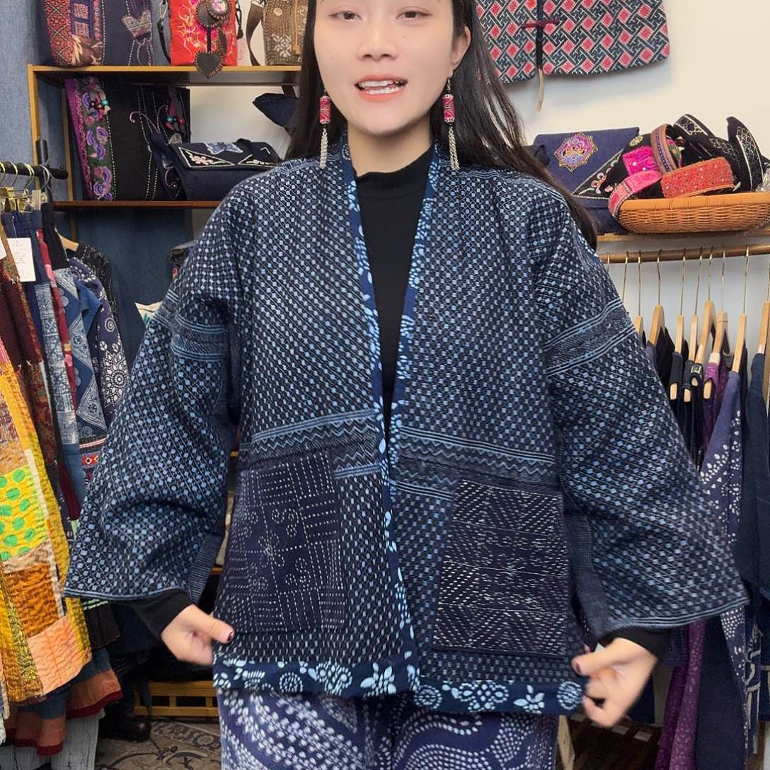棉妤然服饰土布织锦外套