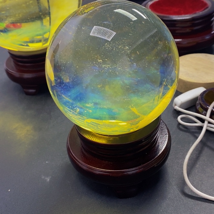 石材青*10.5厘米黄色摆件