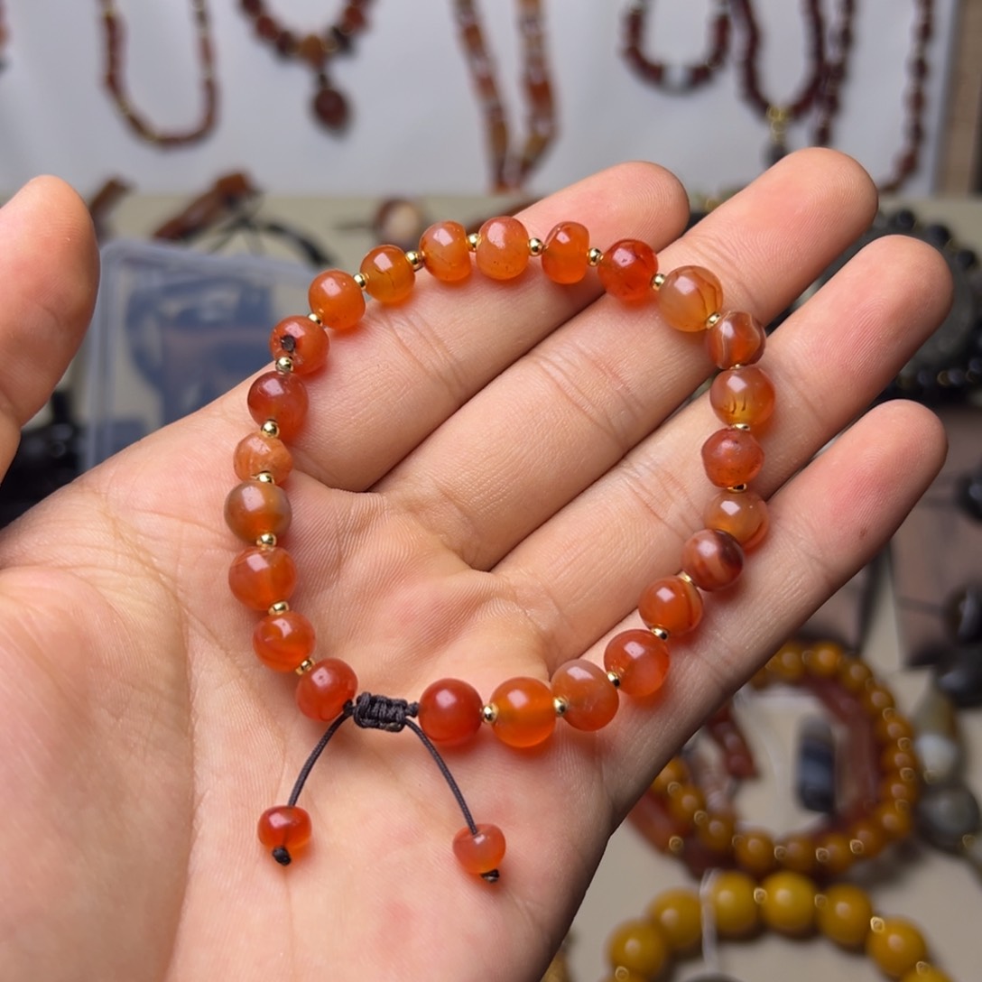 玛瑙/玉髓颈饰合金