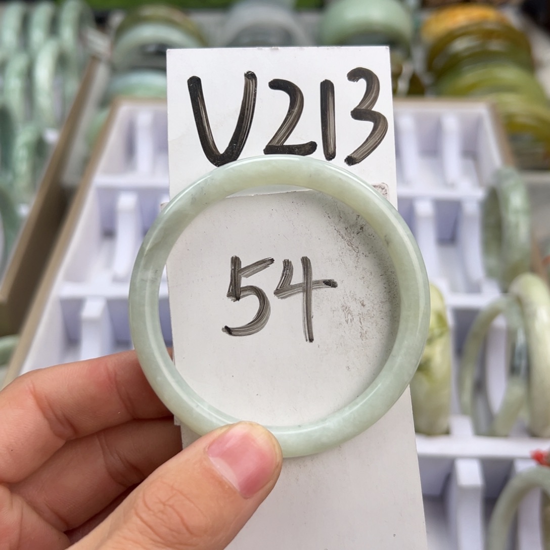 岫玉手镯未镶嵌天然岫玉微瑕
