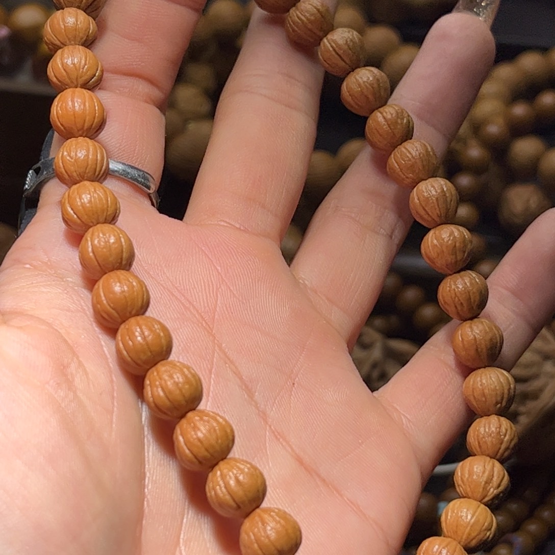 吊坠猴头核桃9+麒麟凤羽手持全品无瑕无药