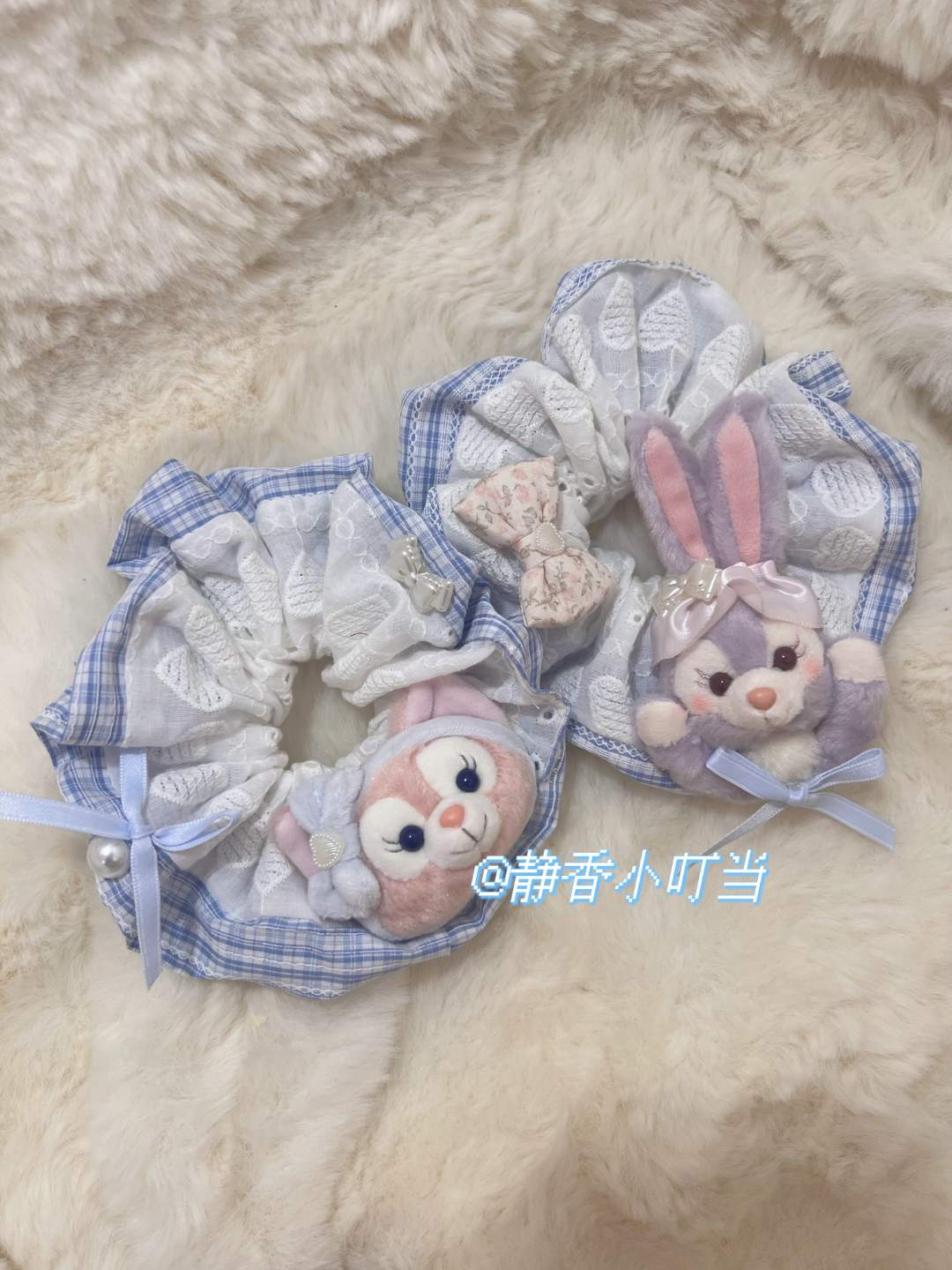 静香家定制 发卡可爱卡通女生冬季百搭时尚毛绒发圈