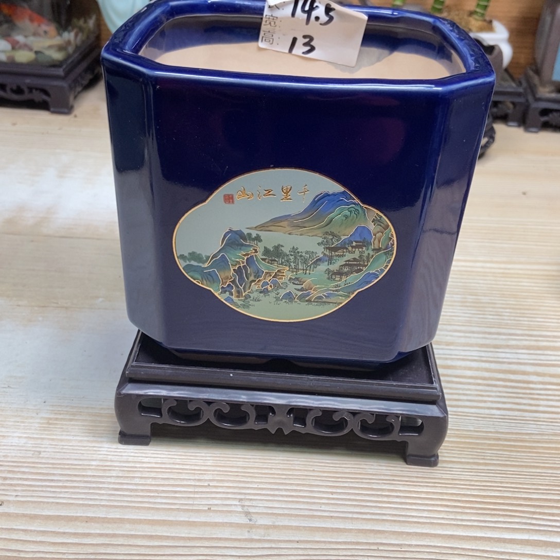 瓷片陶瓷花盆陶瓷艺术