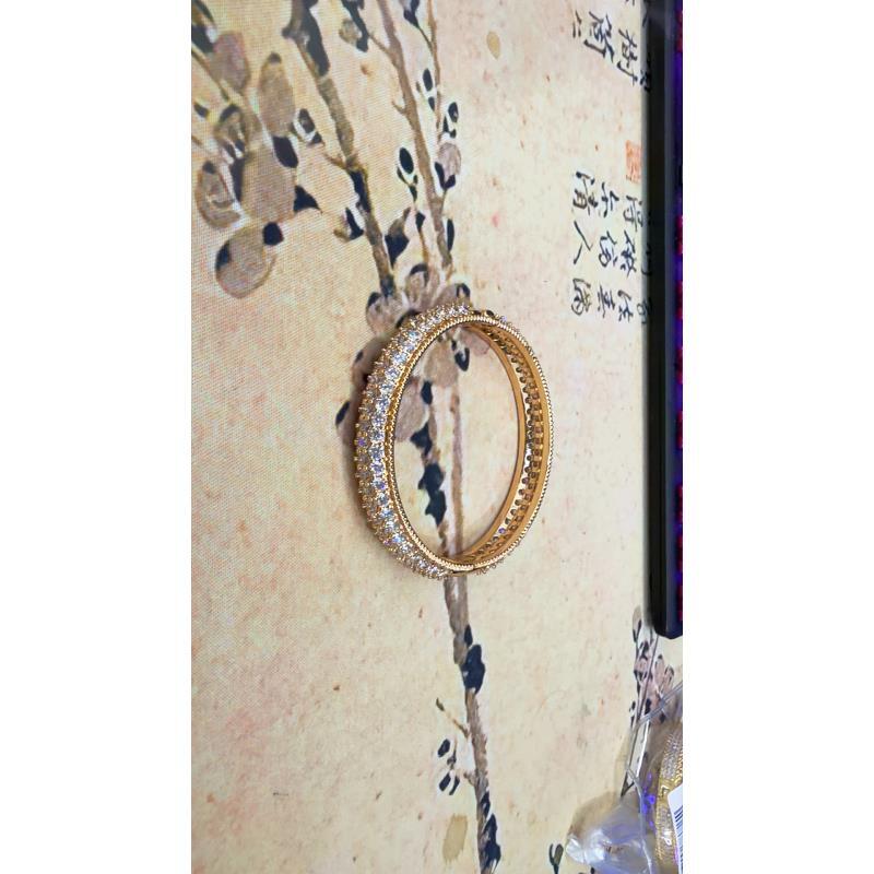  [南非甄选】 NFZX   LC-933 豪镶三排白色手镯DlY饰品