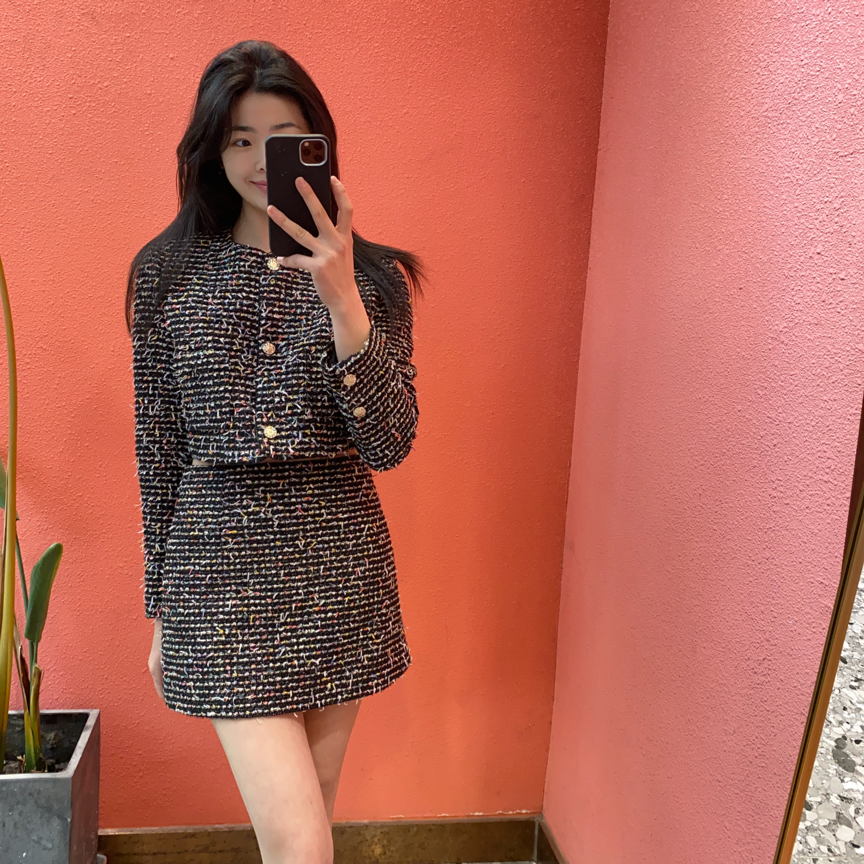 （默茗服装）缤纷流苏小香套装