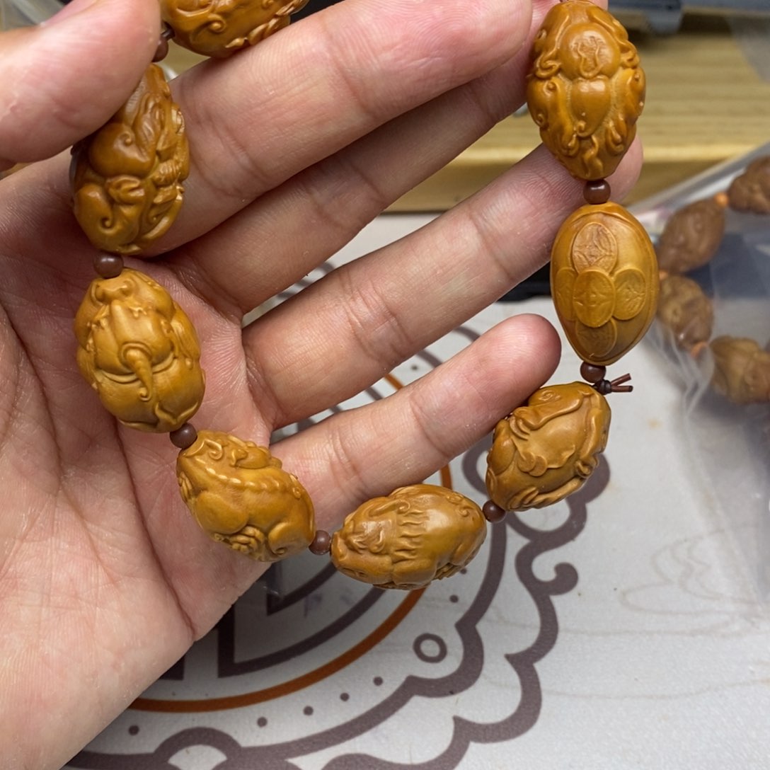 橄榄核手串/手链橄榄核雕刻工艺宇