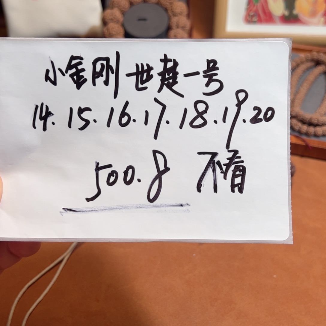 金刚菩提手串14-20小金刚世楚一号金刚
