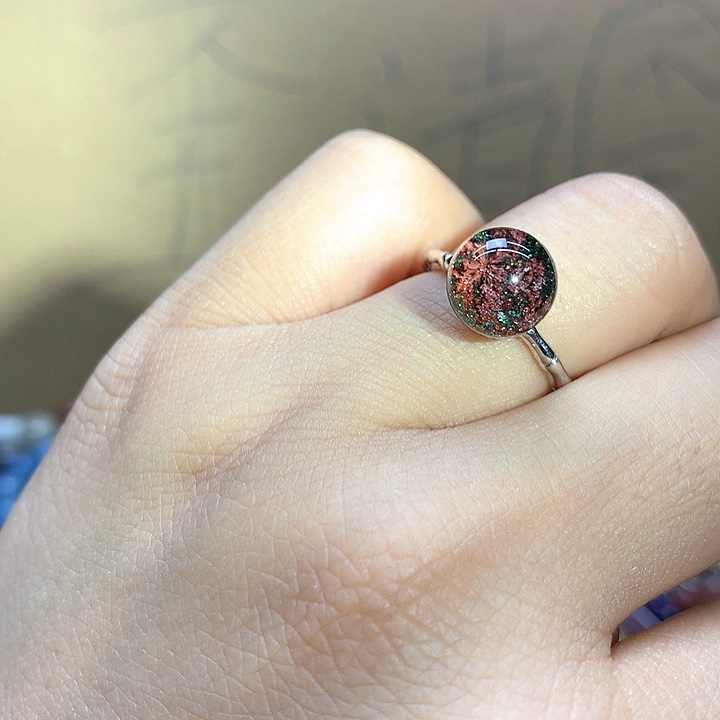 水晶水晶戒指银S925镶嵌