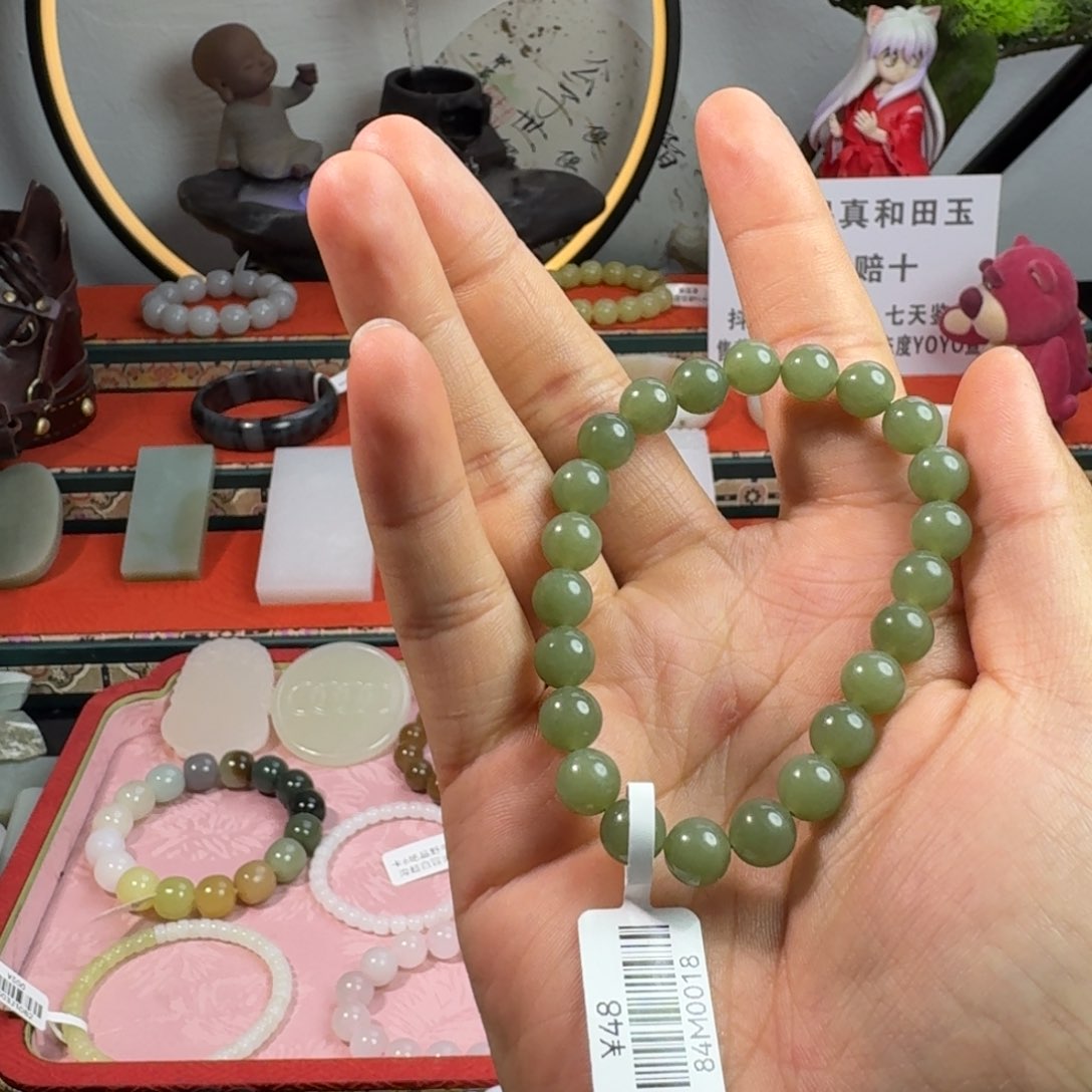 和田玉手串未镶嵌