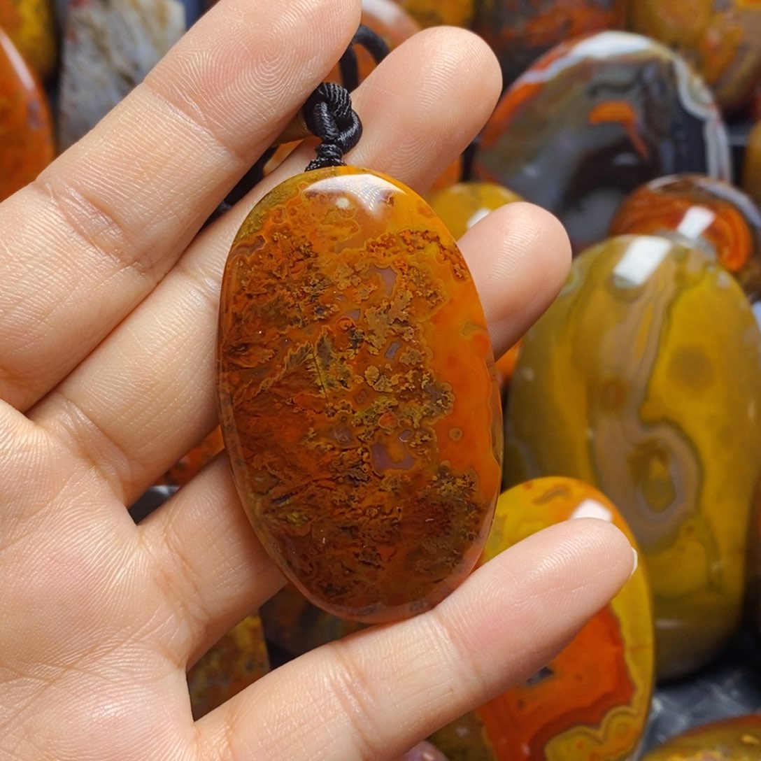 玛瑙/玉髓吊坠(不含链)未镶嵌用*