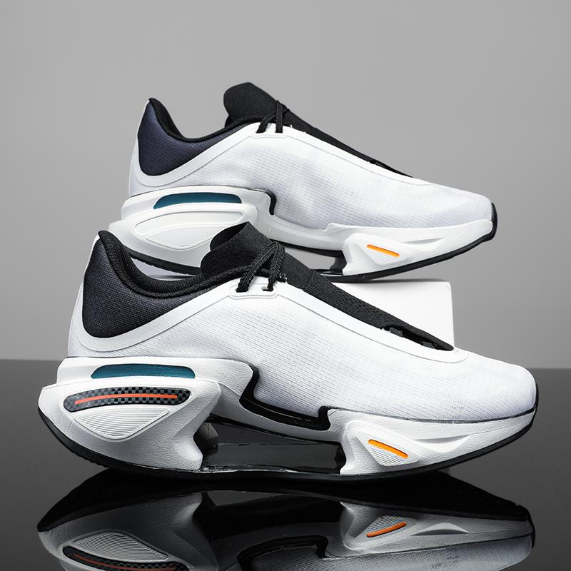 秋季双网大绝影跑鞋男黑白熊猫男鞋学生增高运动鞋竞速碳板跑步鞋