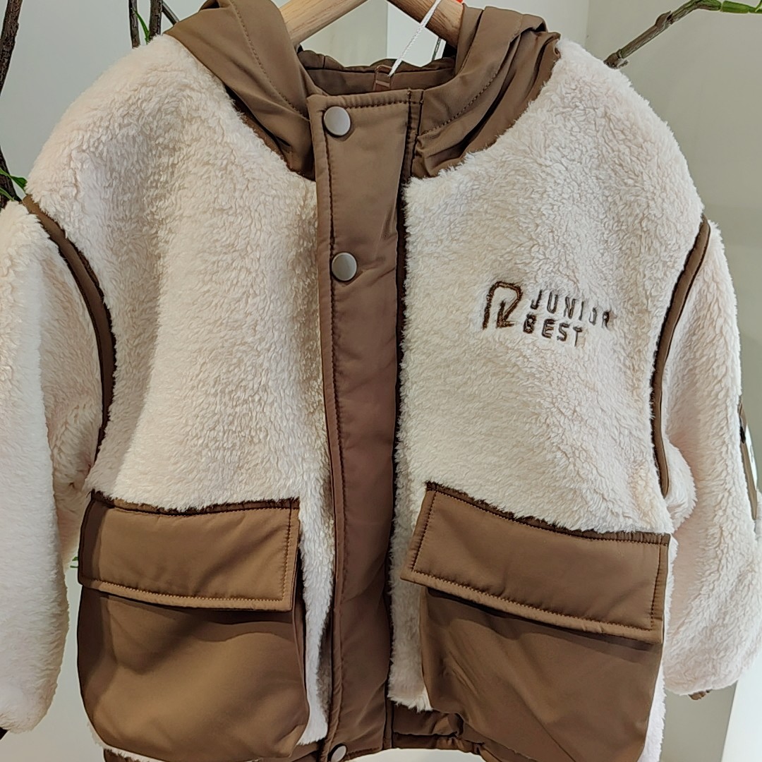 4072冬季新款儿童毛毛衣外套