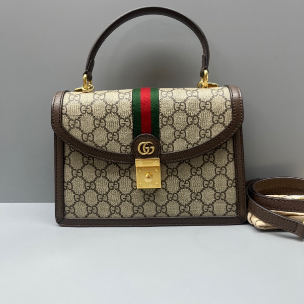 未使用 GUCCI/古驰 老花ophidia系列邮差包 尺寸25*17 SV16583