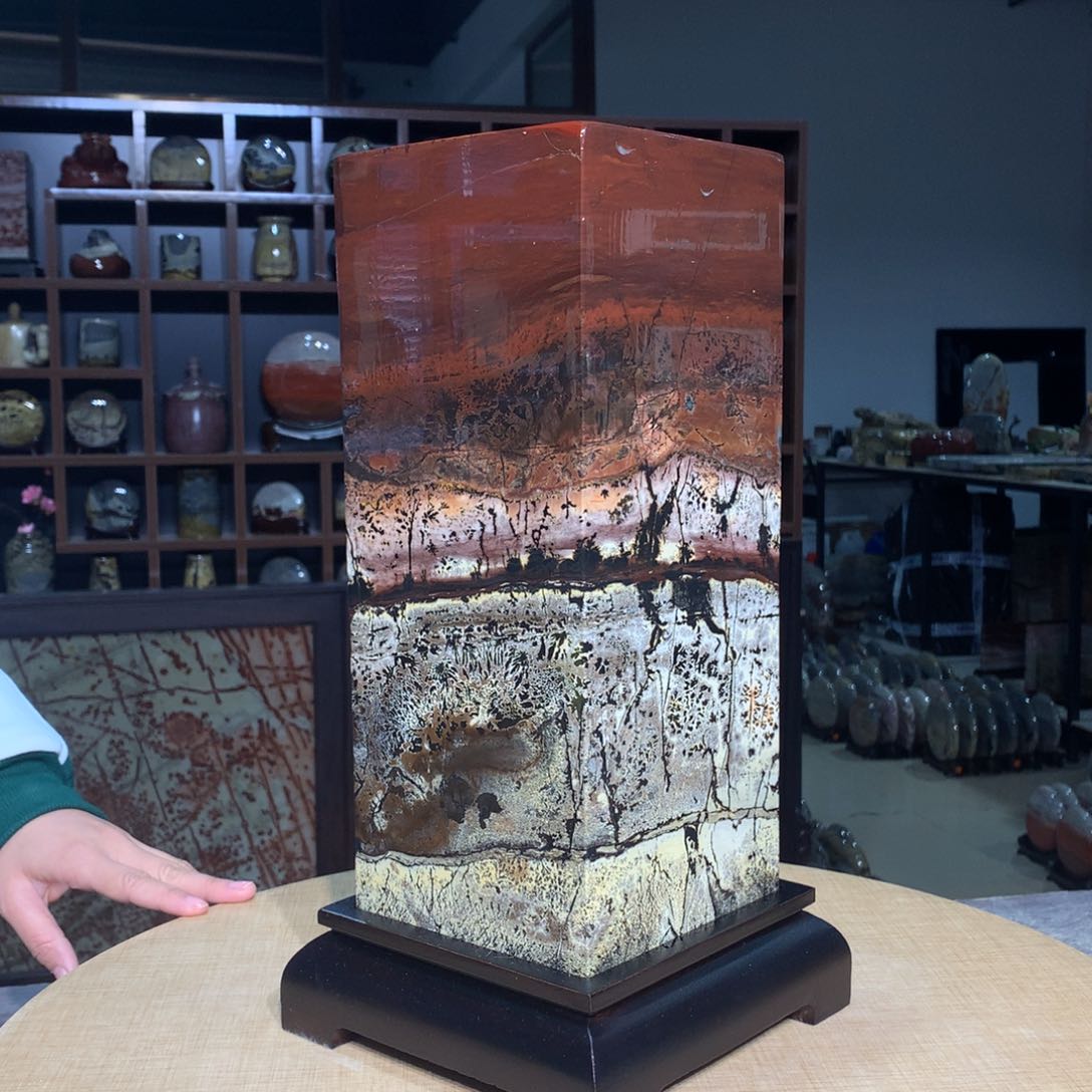 紫砂广西国画石，收藏观赏