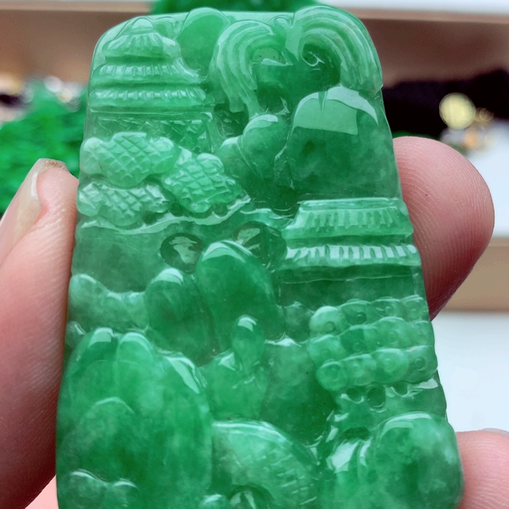 翡翠未镶嵌吊坠(不含链)