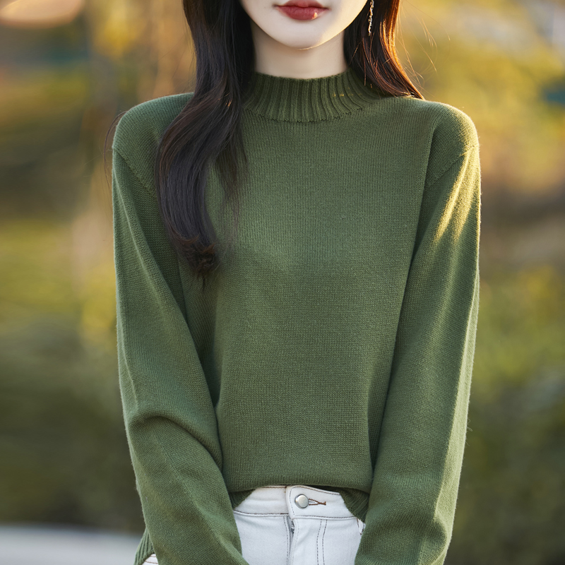 纯棉新疆棉 七针加厚一线成衣女款纯色打底衫春秋百搭