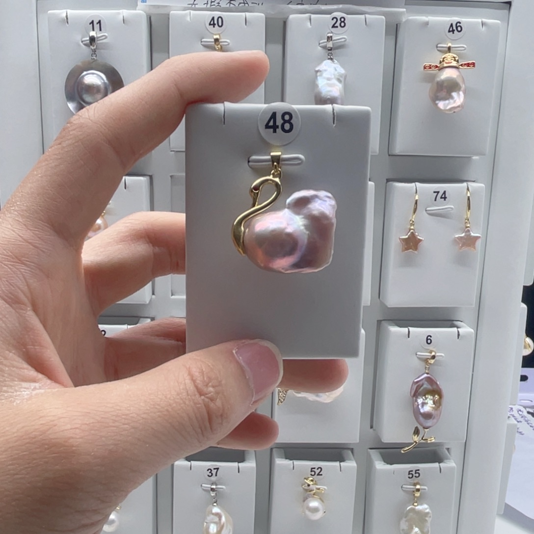 颈饰合金淡水珍珠