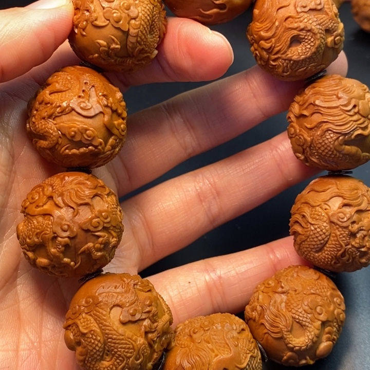 风***子手串/手链橄榄核龙手串