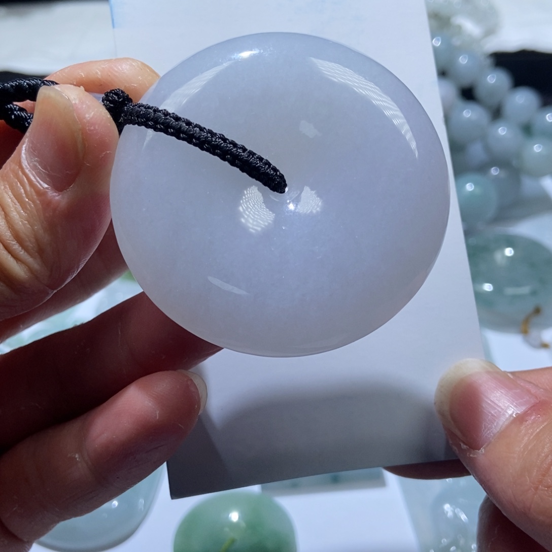 定制翡翠未镶嵌平安扣52-10.7