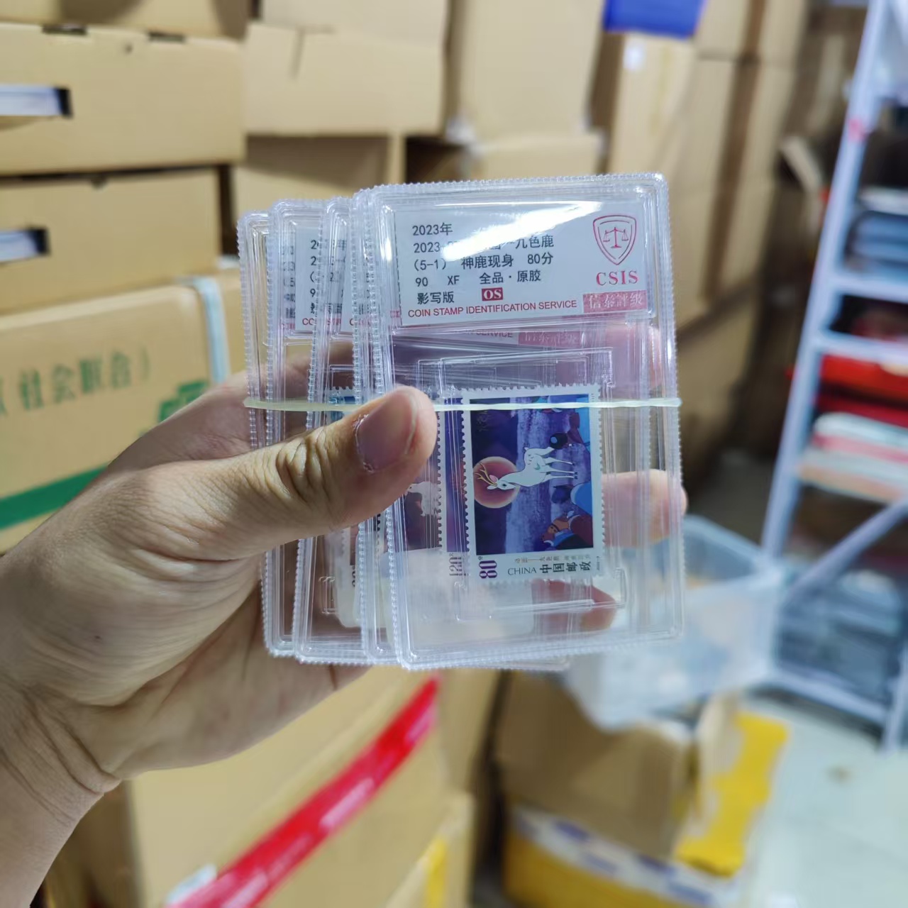 2021年 动画一九色鹿 信泰评级90OS 套票封装盒