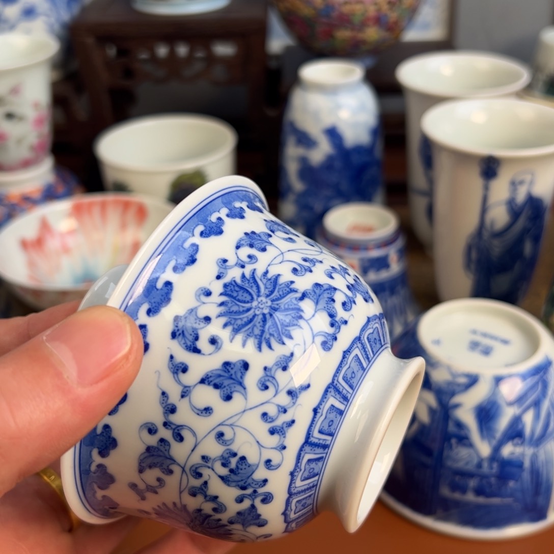 瓷片春*景德镇茶器手工手绘