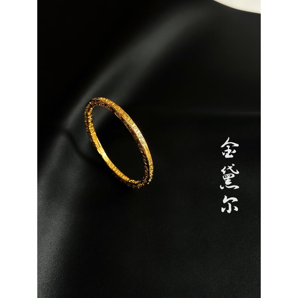 足银手镯 【吉言闭口手镯】2025新款实心吉言精美时尚百搭手镯