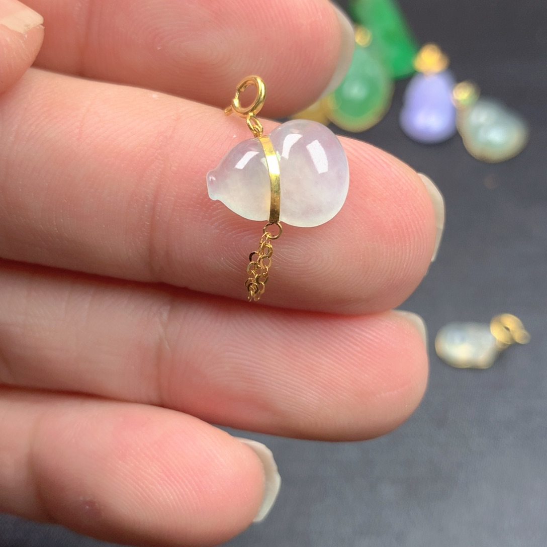 【闪购商品】颈饰18K金镶嵌翡翠翡翠