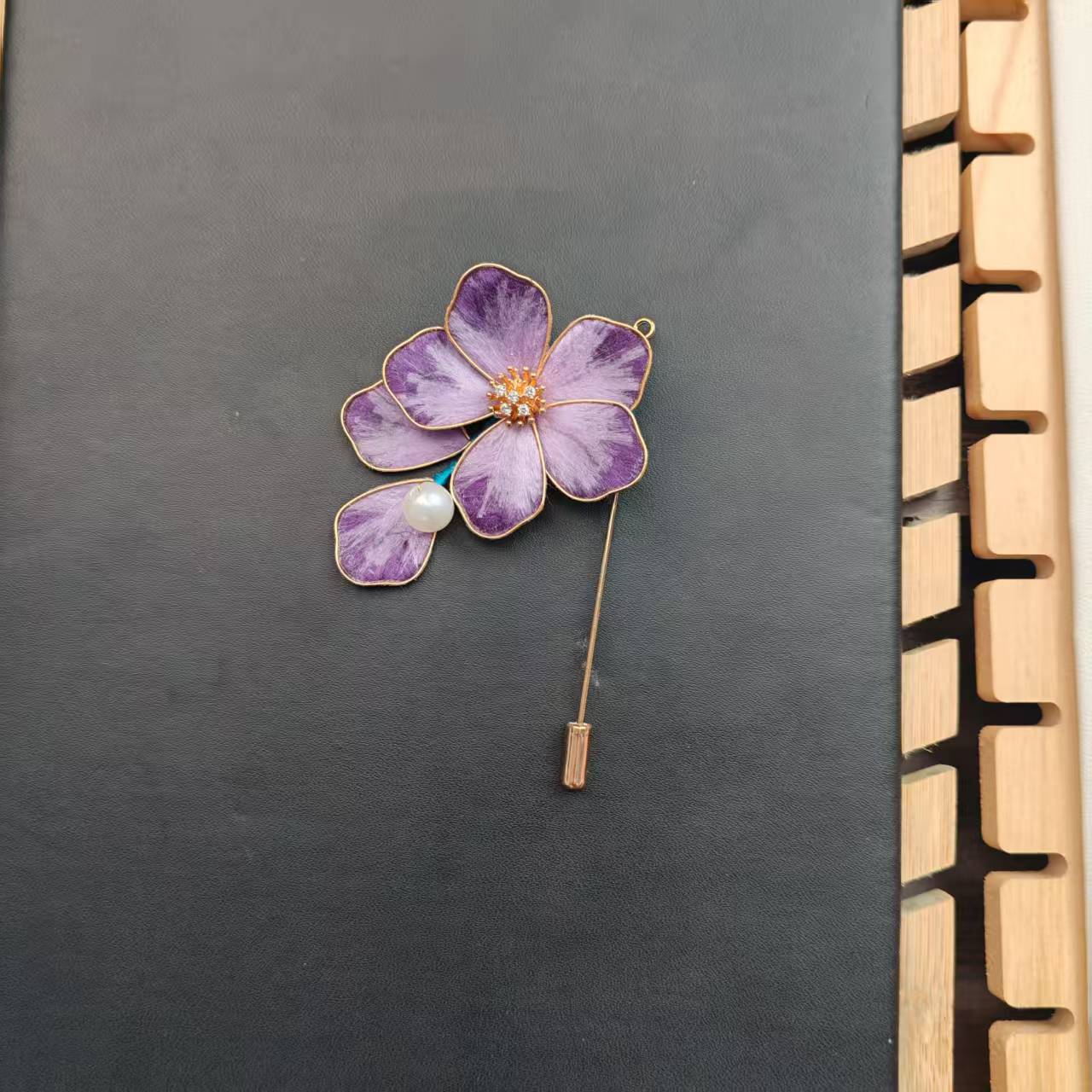 古阁 胸针  3276非遗绒花加主体联系客服（手工制品 默认微瑕）