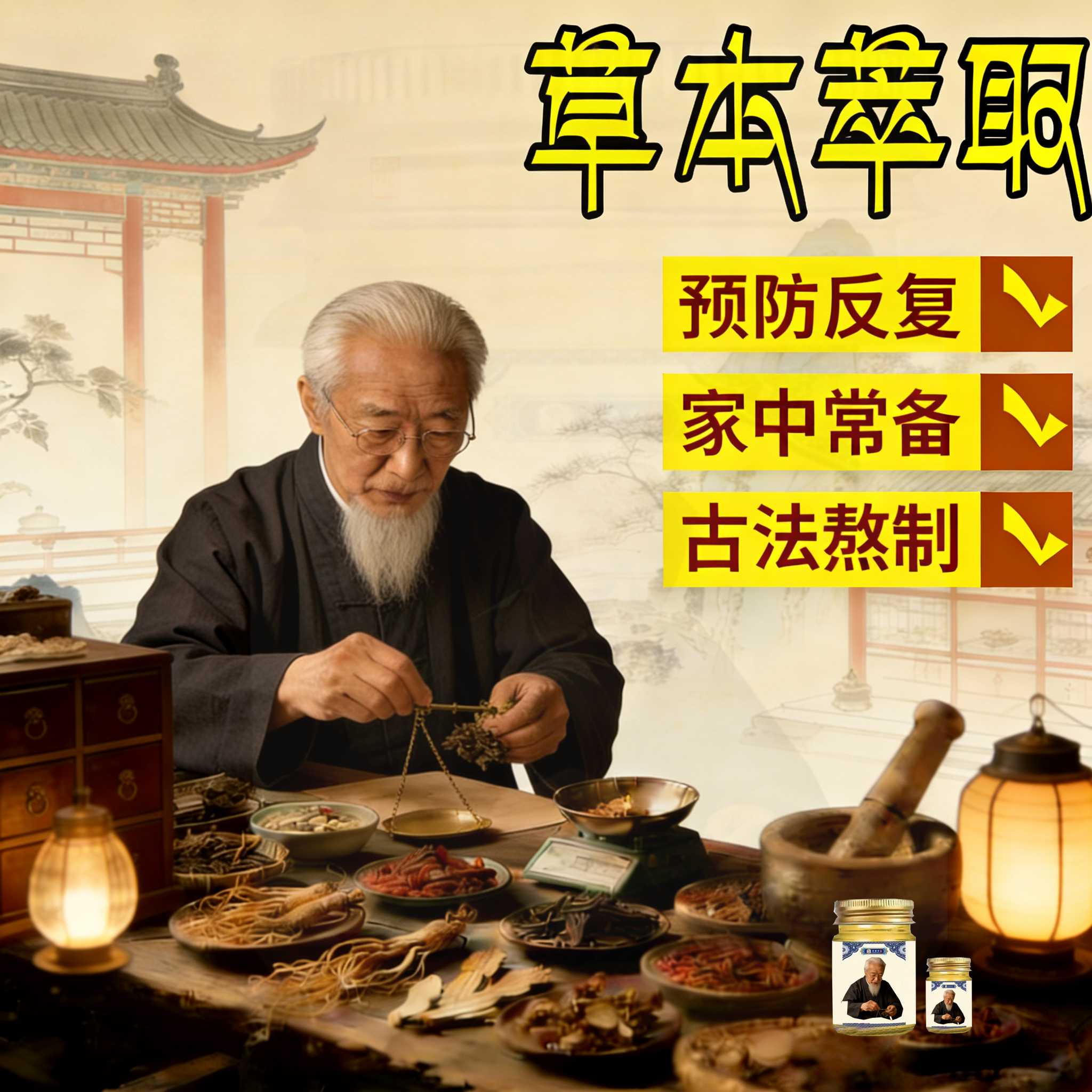【拍一发二】A50g个护理膏草本5-80岁通用ZJ0012