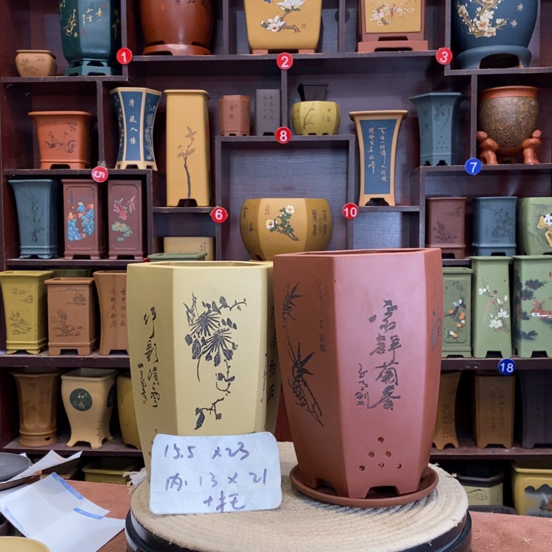 紫砂花盆紫砂花盆