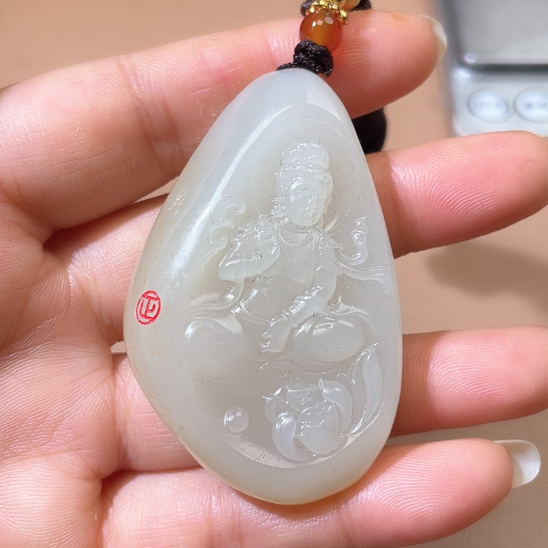 和田玉颈饰未镶嵌A7 