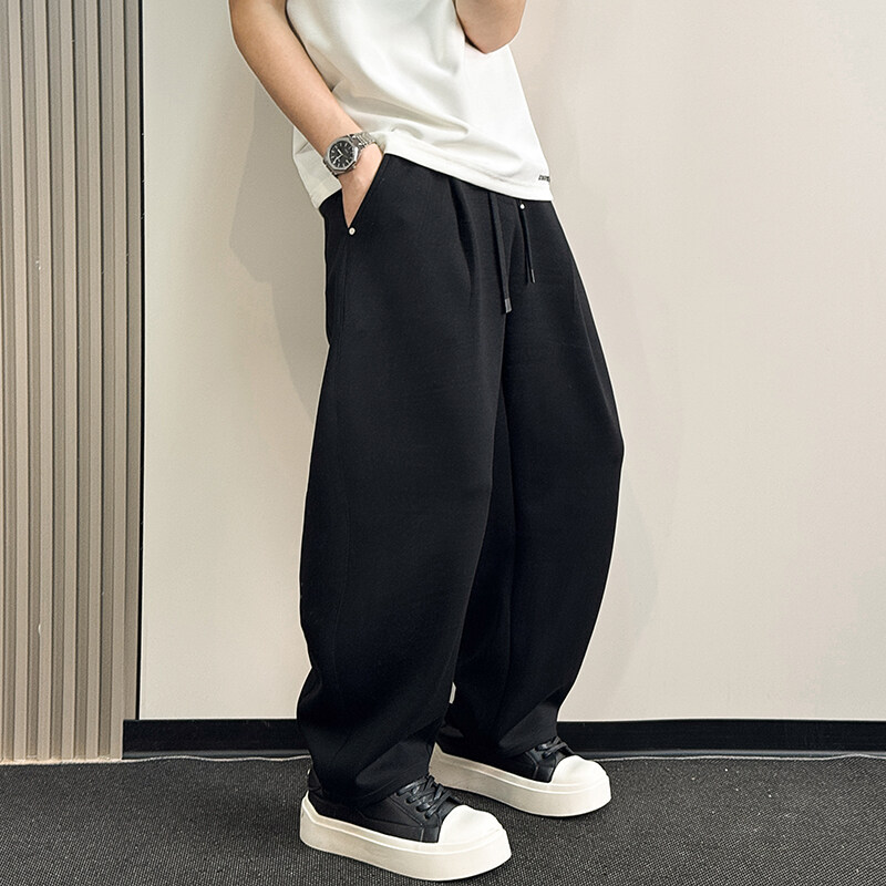 KZ8811/2025SS春夏新潮牌宽松弯刀裤垂感直筒百搭休闲长裤（YH）