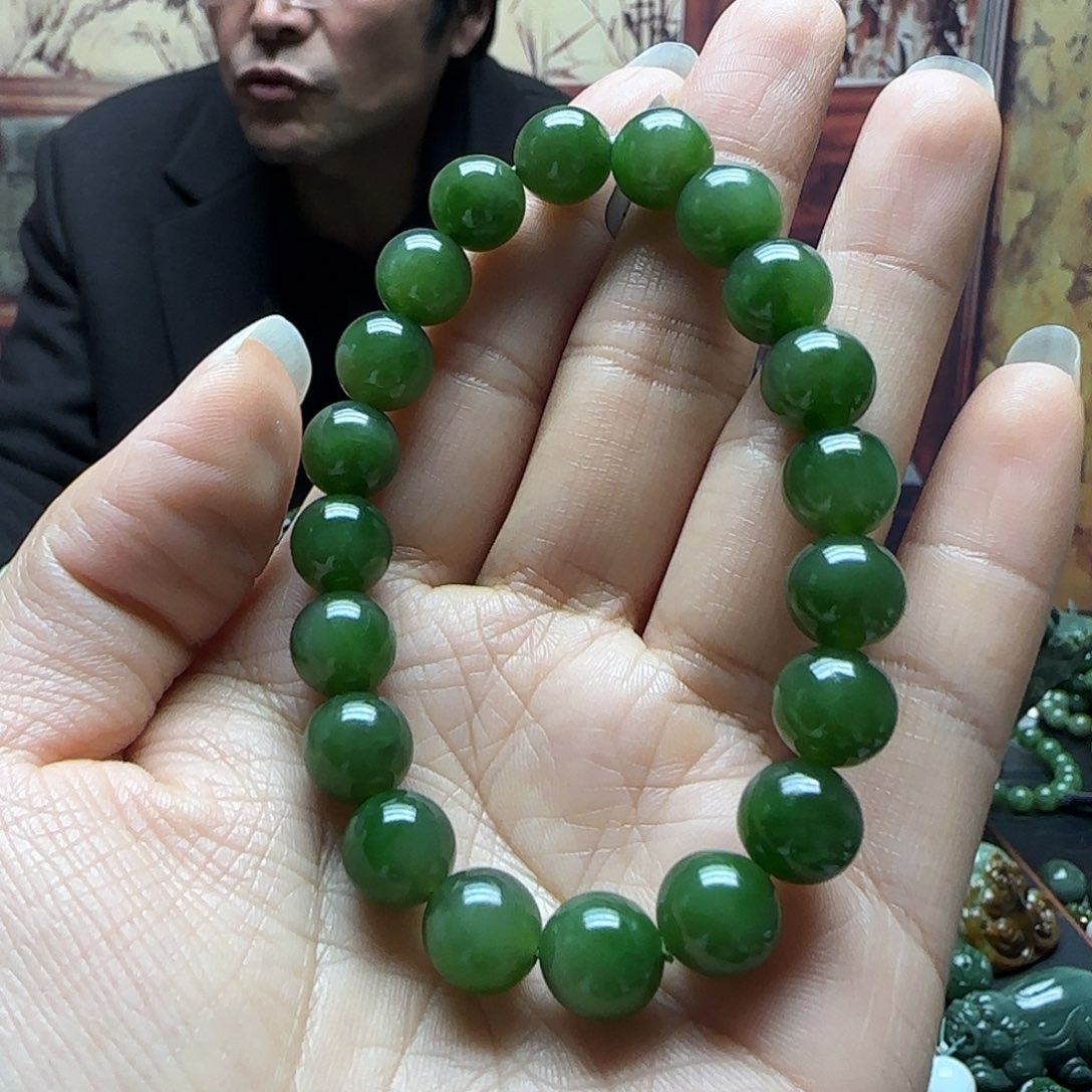 和田玉手串未镶嵌