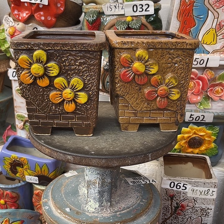 粗陶材质多肉花盆