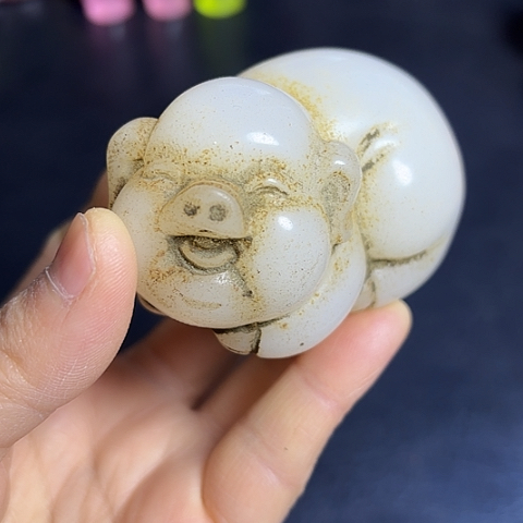 把件白玉菩提一个一个