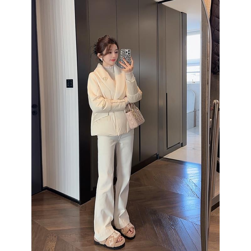 【大静静】“软云鹅绒”独特超好看绵羊毛翻领鹅绒服