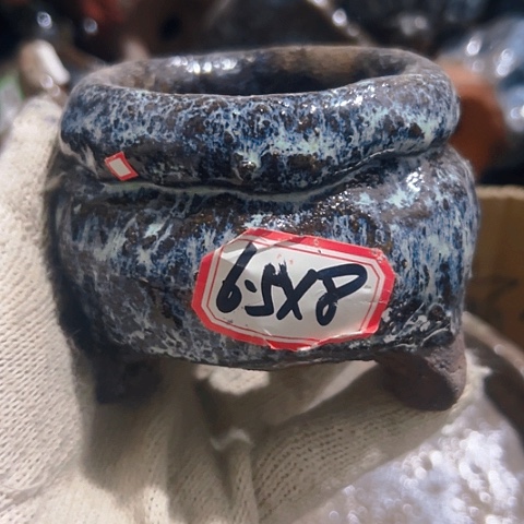 红陶粗陶花盆手工