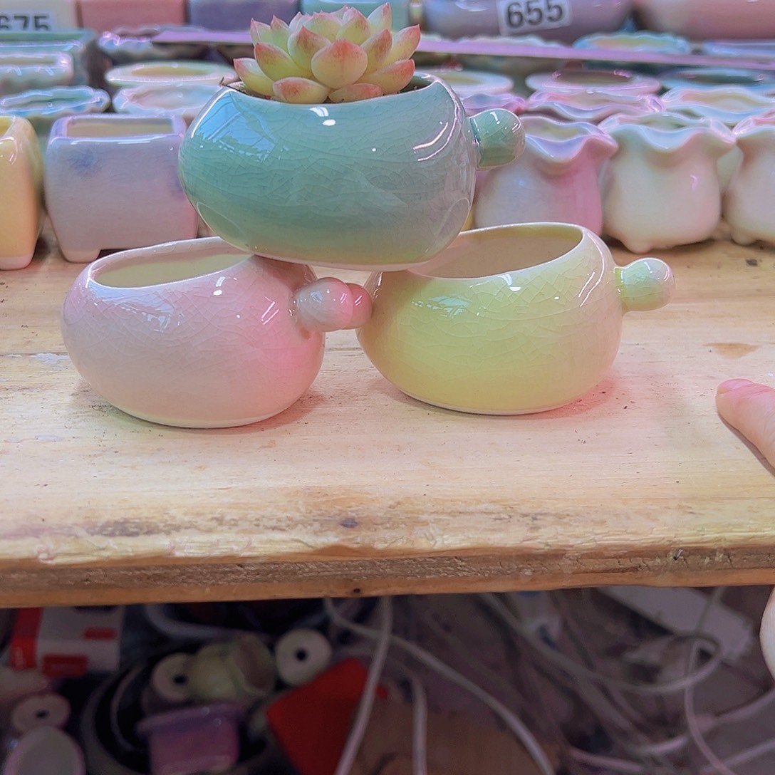 陶瓷花盆当场凑满12包邮