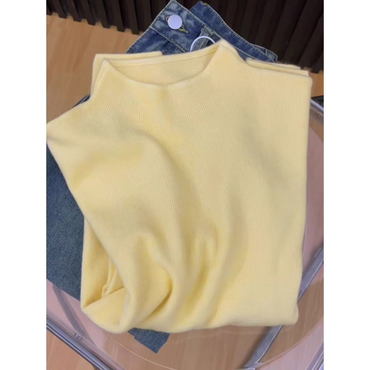 软糯半高领毛衣立领打底早春秋冬季针织百搭洋气显套头长袖针织衫