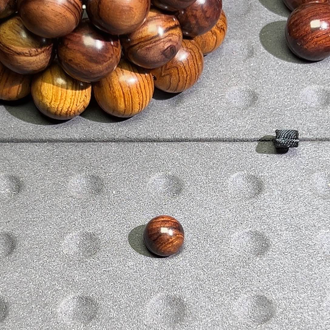 我***哪黄花梨/降香黄檀手串/手链海南黄花梨紫油梨水波1.2单珠