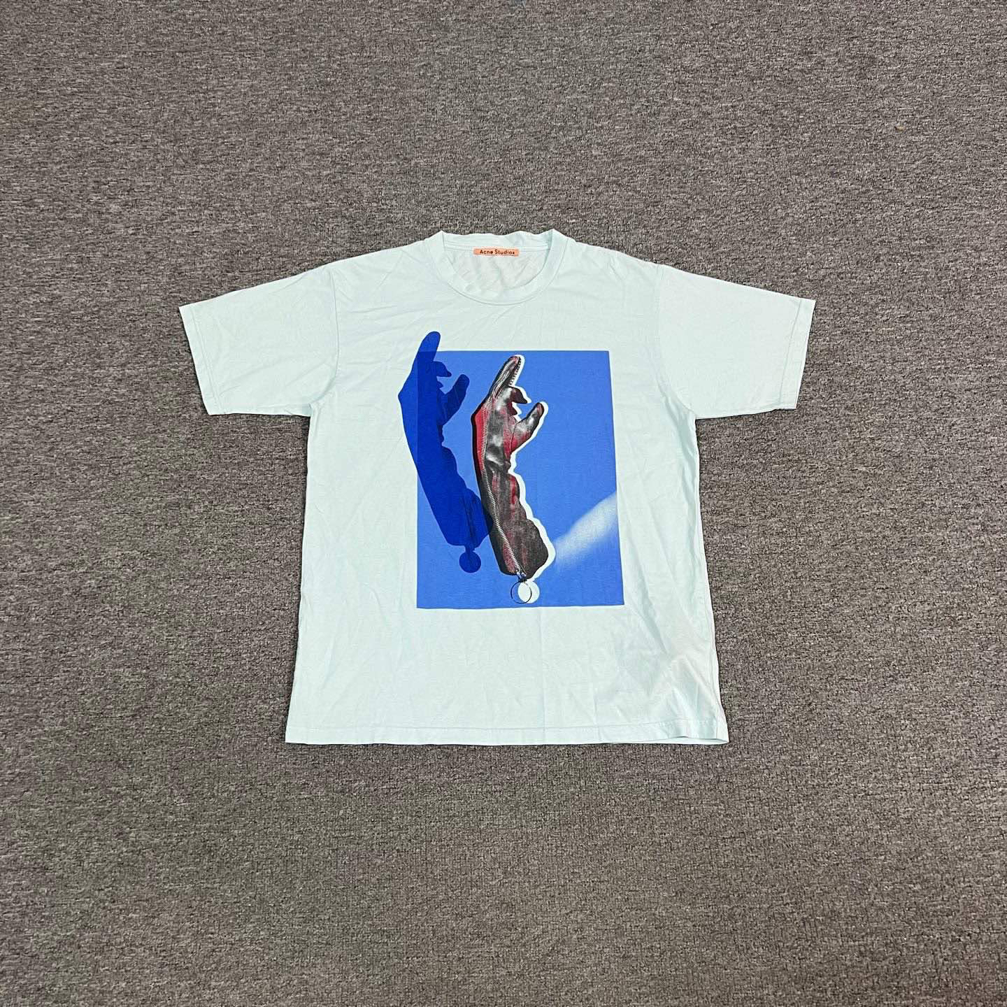 99新 Acne studio 印花短袖 s码