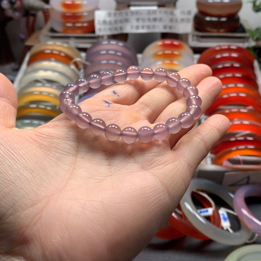 手镯玛瑙/玉髓未镶嵌果***糖