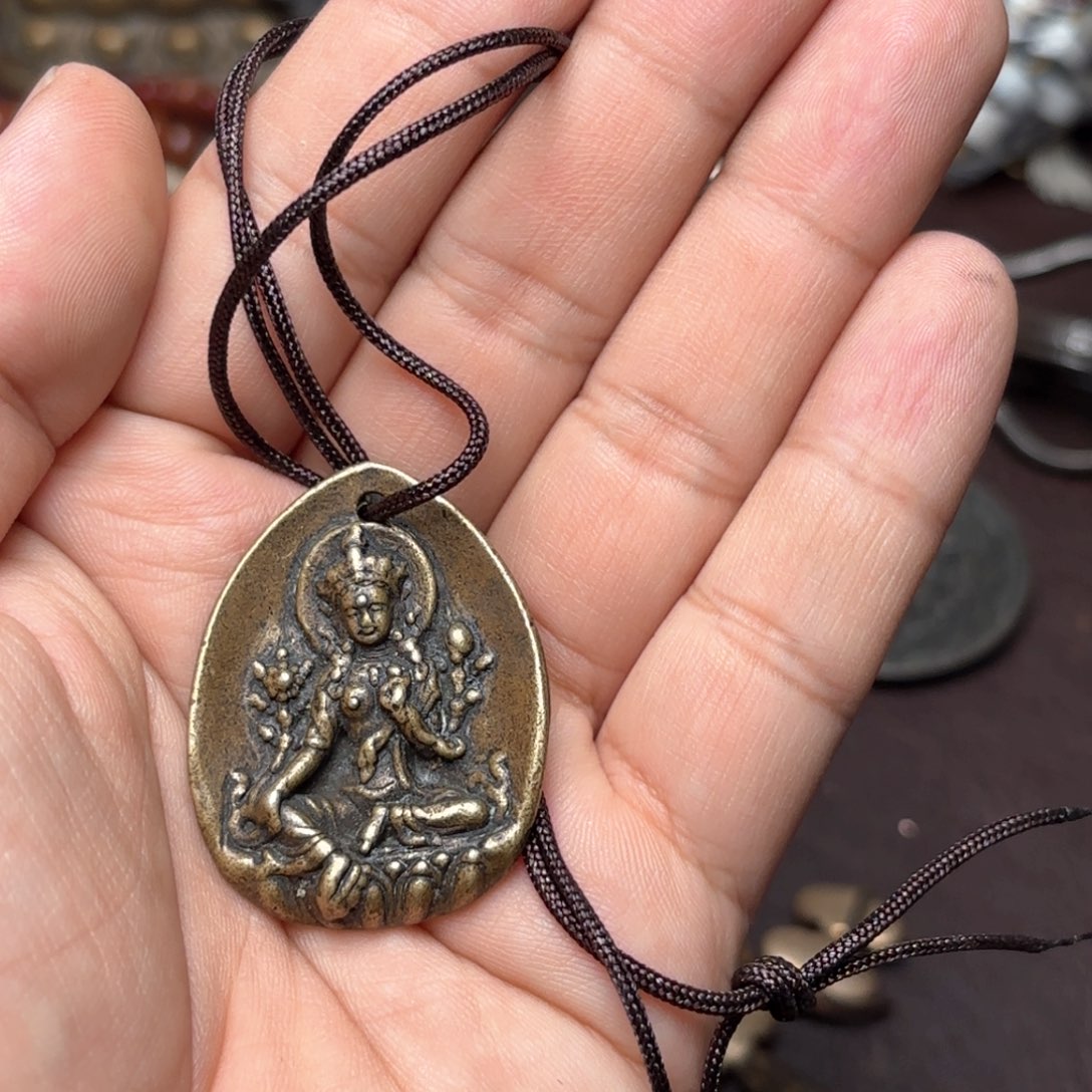 铜星月菩提挂件菩提