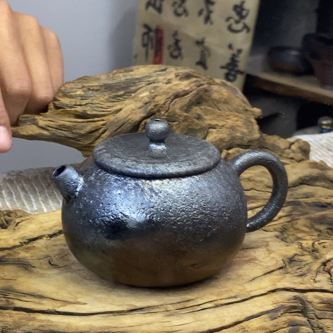 建水紫陶柴烧茶具微瑕