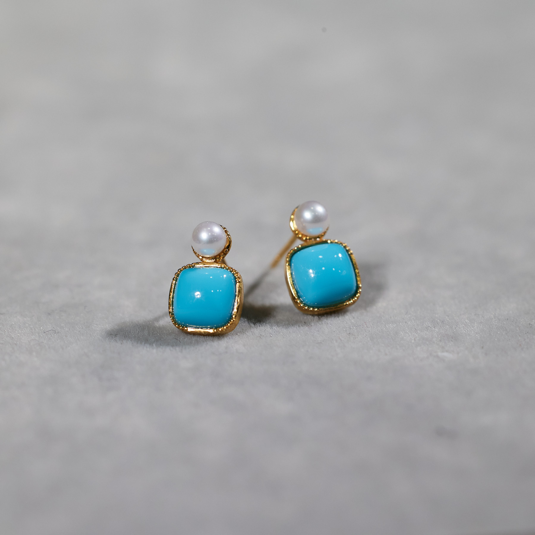 【歪歪】芸香*美松耳饰*18K镶嵌W4643