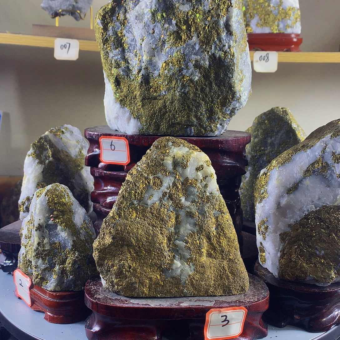 石材3号原矿石带底座