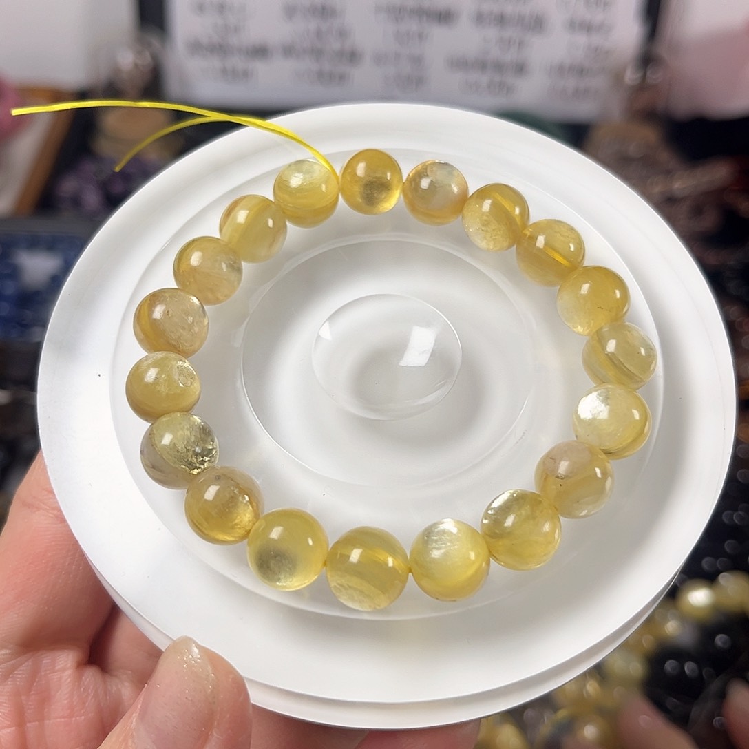 水晶手链未镶嵌金锂云母10.0mm