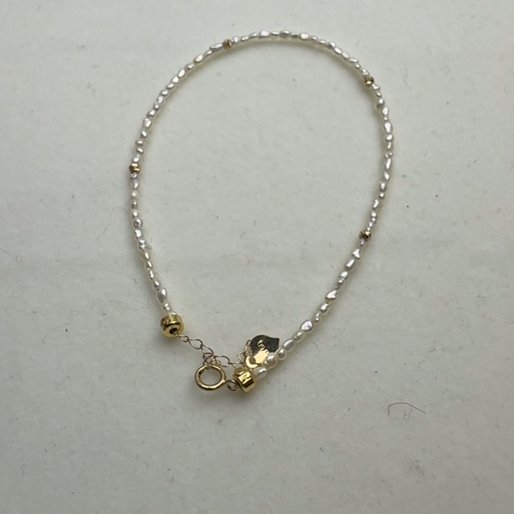 海水珍珠手绳18K金镶嵌